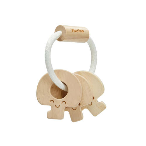 Baby Key Rattle - Natural – PlanToys USA