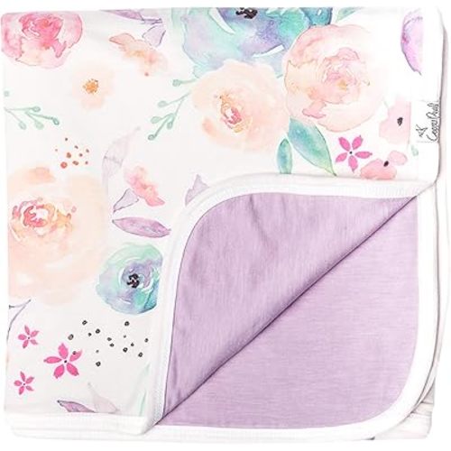 Copper Pearl Three-Layer Baby Blanket: Soft Quilts for Boys & Girls | Breathable, Cozy Toddler Blanket | Newborn Quilt | 46x46 Premium Polyester/Rayon Bloom