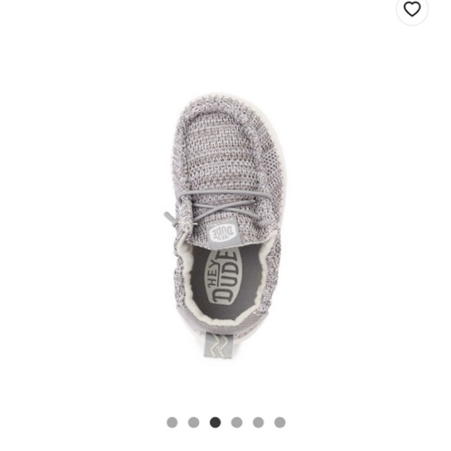 HEYDUDE LILDUDE Slip-On Casual Shoe - Baby - Grey / White | Journeys
