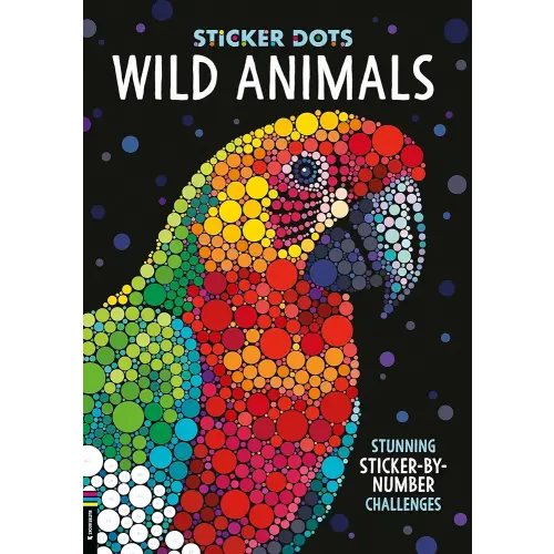 Sticker Dots: Wild Animals: Stunning Sticker by Numbers Challenges