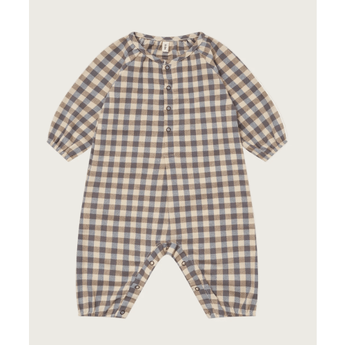 Shoreline Gingham Onesie | Organic Zoo