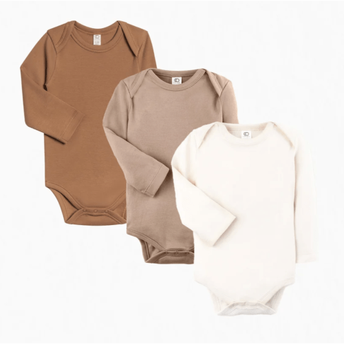 3-Pack Long Sleeve Bodysuit Bundle