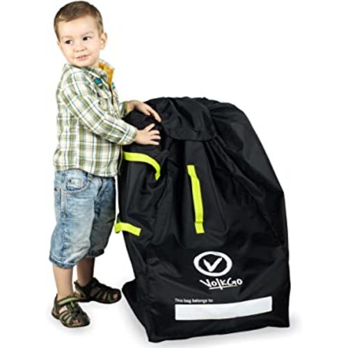 V VOLKGO Car Seat Bags for Air Travel for Airplane, Easy Carry Durable Seat Gate Check Bag, Car Seat Bag, Carseat Travel Cover, Carseat Travel Bag, Car Seat Cover for Airplane Travel