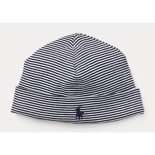 Baby Girl's Striped Cotton Hat | Ralph Lauren