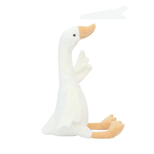 zxmbeddings 19.7" Goose Plush, Long Goose Neck White Stuffed Animal Christmas Swan Plush Toy