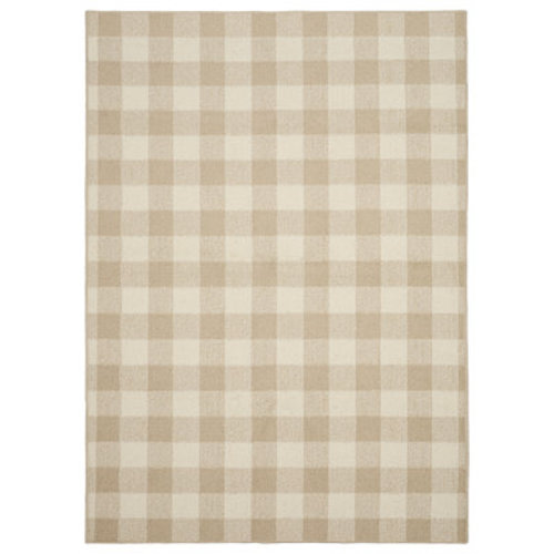 August Grove® Cupp Checkered Tufted Ivory Area Rug & Reviews | Wayfair