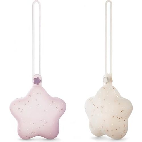 Moonkie Silicone Pacifier Holder Case: Compact Pacifier Case with Confetti