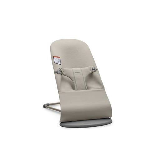 BabyBjörn Bouncer Bliss, 3D Jersey, Sand Gray