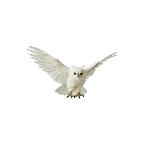 The Holiday Aisle® Feathered Artificial White Flying Owl, Realistic Bird Decoration For Christmas, Halloween, Holiday Ornament, Harry Potter-Themed Event, Large, 28" Long X 14" Wide X 15" Tall & Reviews | Wayfair