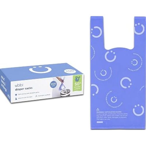 Ubbi Disposable Baby Diaper Sacks, Lavender Scented, 200 Count