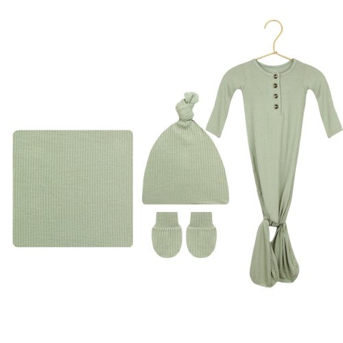 Ellis Ribbed Ultimate Newborn Bundle (Hat)