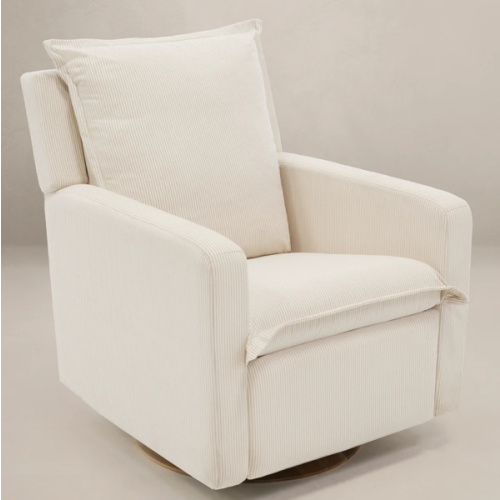 Pebble Stripe | Flynn | Swivel Nursery Recliner | Oilo™ Studio