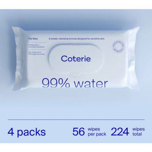 Coterie Baby Wipes, Pack of 4