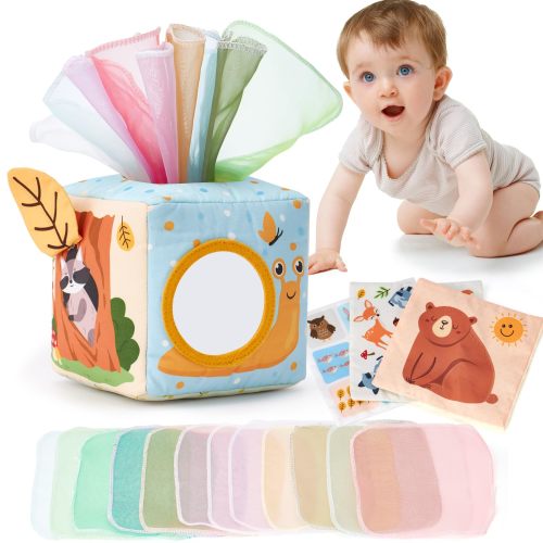 hahaland Baby Tissue Box Toy