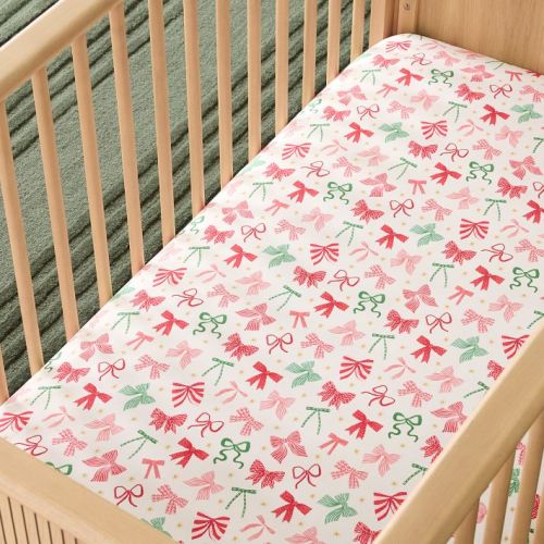 Pretty Bows Crib Sheet