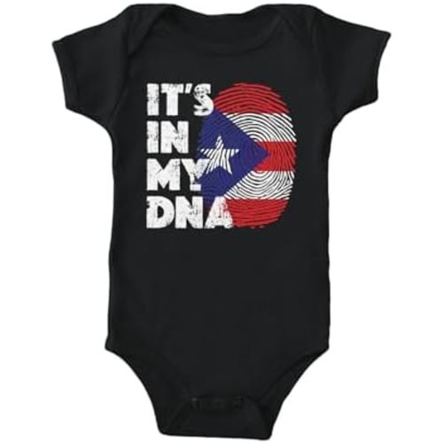 Haase Unlimited It's In My DNA Puerto Rico Finger Print Bodysuit