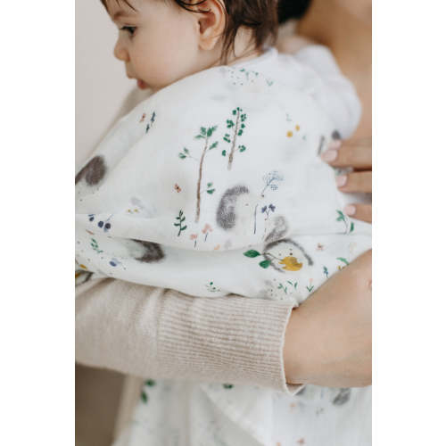 Muslin Swaddle - Hedgehogs