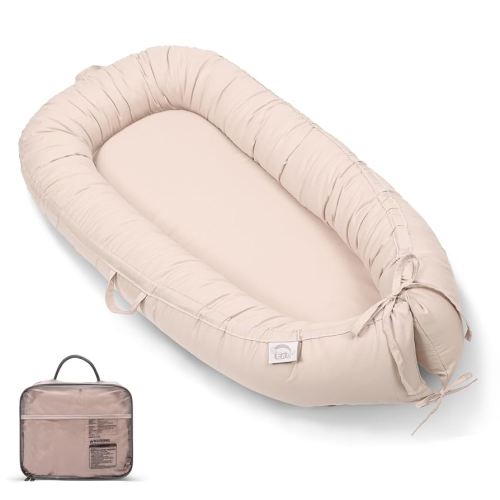 Baby Lounger, Infant Lounger for Newborn,Portable Baby Nest Cover Breathable & Soft, Newborn Essentials for Baby 0-18 Months