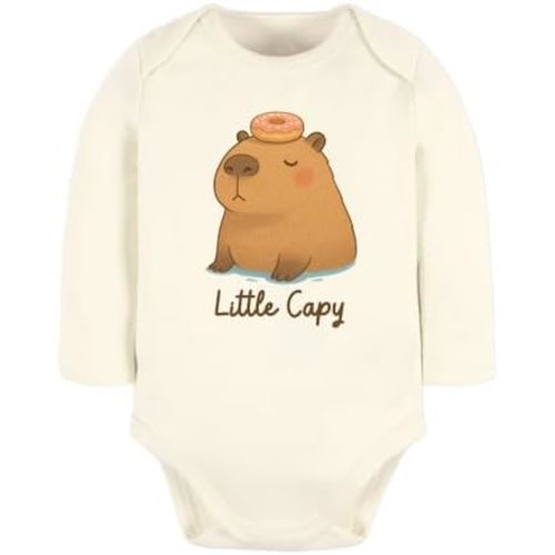 Little Capy Capybara Baby Bodysuit Cute Capybara Tshirt Bithday Gift for Kids Cute Graphic Tee