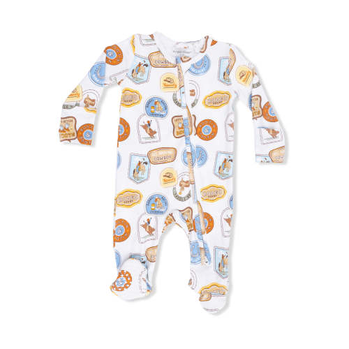 2-Way Zip Footie, Rodeo Patches