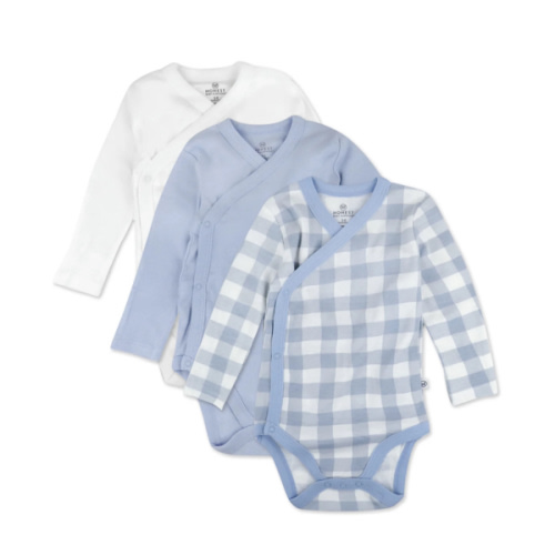 3-Pack Organic Cotton Long Sleeve Side-Snap Bodysuits | Honest Baby Clothing