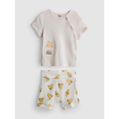 0-18mths | Disney’s Winnie the Pooh Wrap Top and Shorts Newborn Set