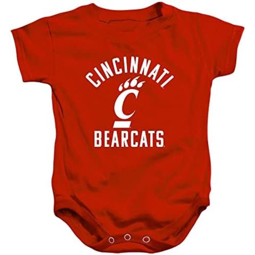 University of Cincinnati Official One Color Logo Unisex Infant Snap Suit for Baby