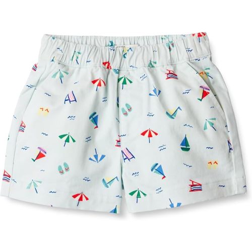 Amazon Essentials x Sofia Grainge Unisex Babies, Toddlers and Kids' Pull-on Cotton Twill Shorts
