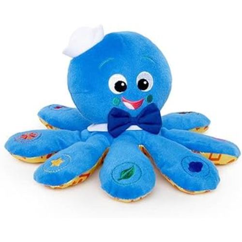 Baby Einstein Octoplush Musical Huggable Stuffed Animal Plush Toy, Learn Colors in 3 Languages, Blue, 11" Age 3 Month and up,