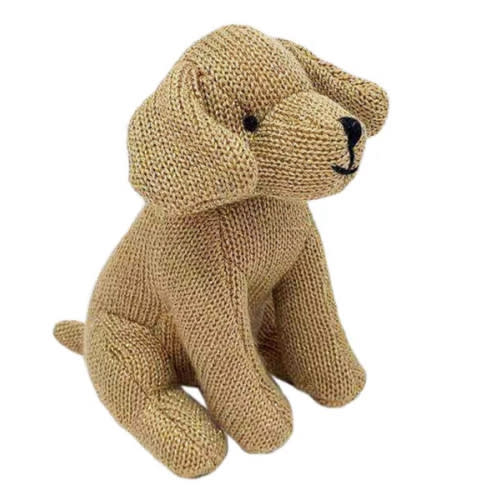 Bentley Puppy Knit Rattle