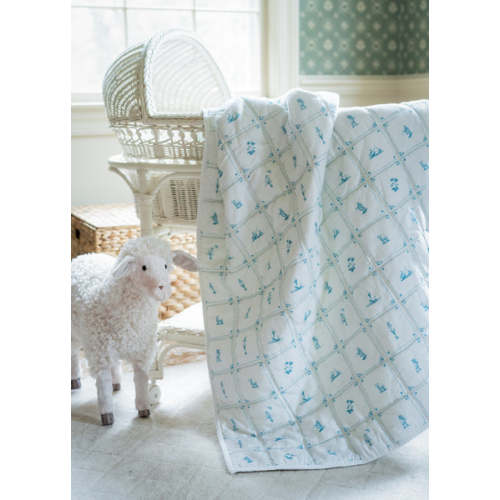 The Delft Baby Quilt | Over The Moon