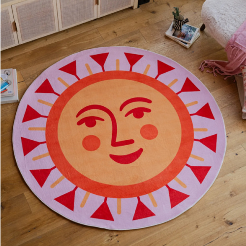 Hello Sun Round Rug by Jessica Miller