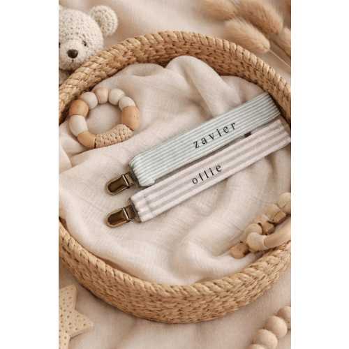 Personalised dummy clip, dummy clip, personalised dummy keeper, fabric dummy clip