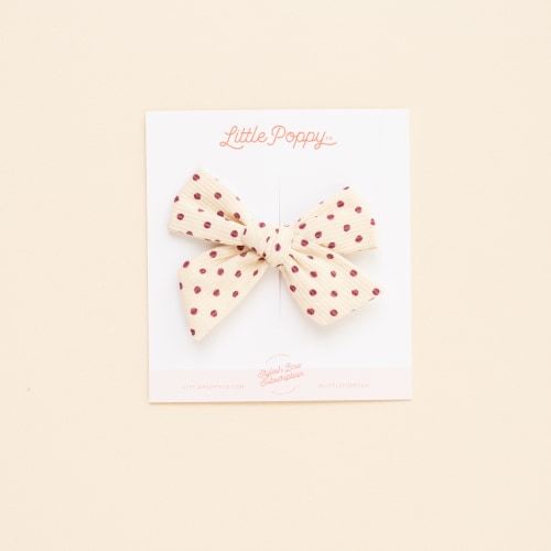 Purple Textured Dot Bow for Girls, Fall Bow, Halloween Bow – Little Poppy Co.