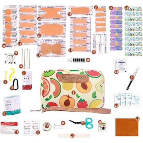 Portable First Aid Kit (151 Pcs) – Travel-Sized Emergency Care for Kids & Adults, Home, Car, Camping & Diaper Bag