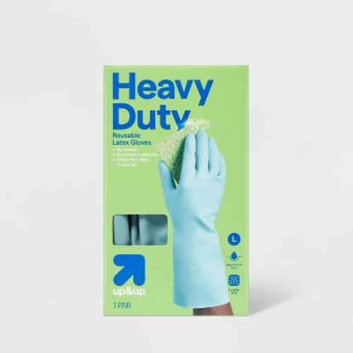 Reusable Heavy Duty Latex Gloves - up&up™