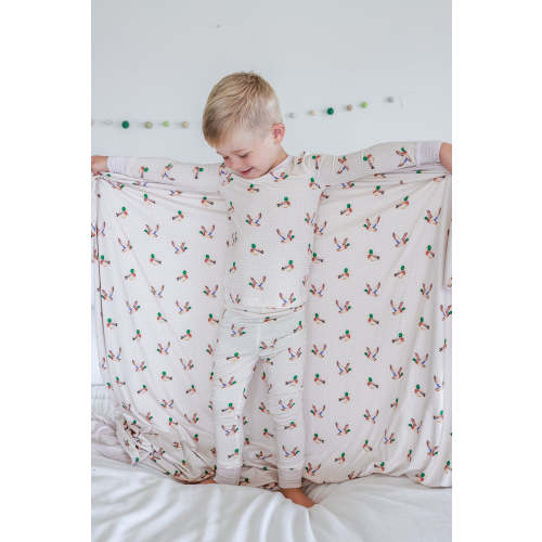 Double Sided Bamboo Kids Blanket in Little Mallard | Caden Lane