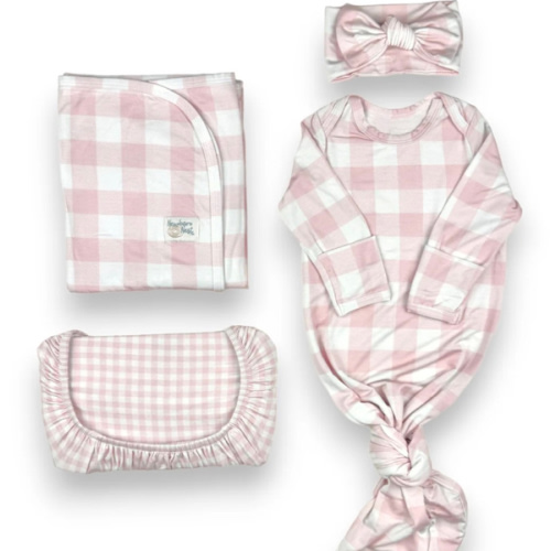 Sunday Picnic, Pink Blush - Bamboo Newborn Nest – A Newborn Nest