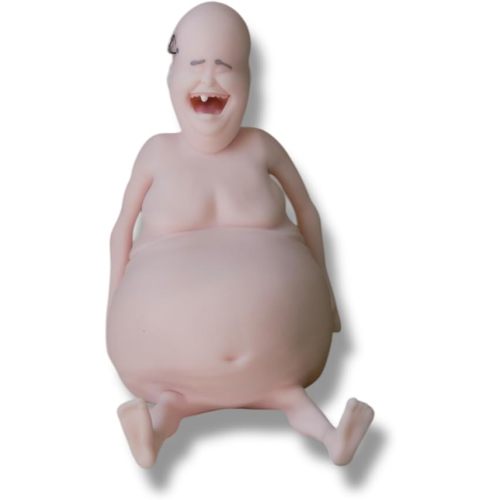 Rene Doll - Funny Toy for Kids & Adults - Squishy Stress Relief Fidget Toy - Collectible Shelf Sitter (Pink Color, Gel-Filled – Softest Variation, Always Returns to Shape, No Mole Hair)