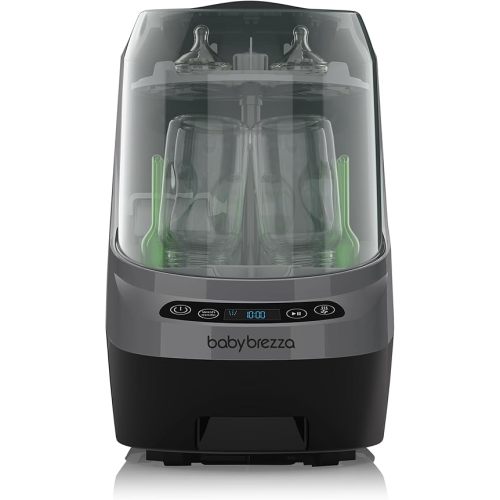 Baby Brezza Bottle Washer Pro - Baby Bottle Washer, Sterilizer + Dryer - All in One Machine Cleans Baby Essentials, Bottles + Pump Parts – Appliance Replaces Bottle Brushes & Drying Racks, Charcoal