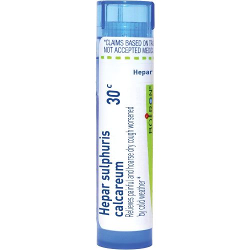 Boiron Hepar Sulphuris Calcareum 30, 80 Pellets, Homeopathic Medicine for Cough (Pack of 1)