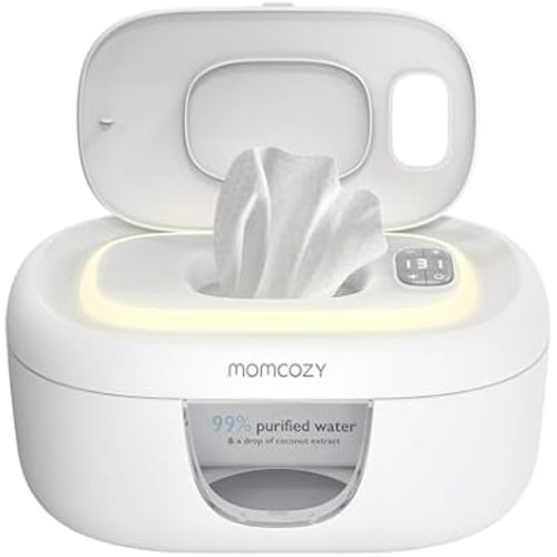 Momcozy Baby Wipe Warmer, Innovative Spring Design,Large Capacity Dispenser