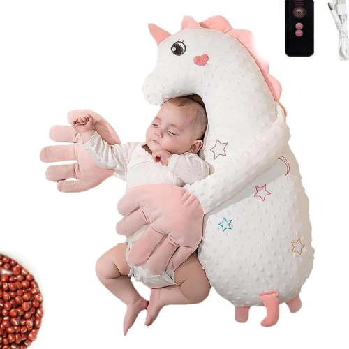 Auto Patting Sleep Aid Toy for Kids, Adjustable Tapping Motion with White Noise, Soothing Palm pad, 3-Levels Simulation, Ideal Sleep Companion