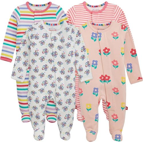 Magnetic Me Cloudstretch 4-Pack Bundle | Magnetic Baby Footie Pajamas