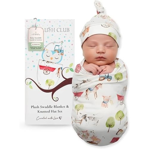 Swaddles for Newborns Baby Blanket Set Ultra-Soft 95% Bamboo Viscose Baby Swaddle for 0-3 Months | Newborn Essentials Must Haves Bamboo Viscose Swaddle Blankets