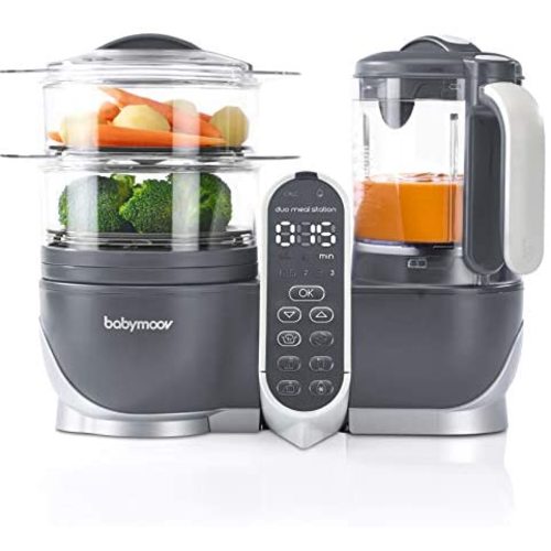 Duo Meal Station Food Maker 6 in 1 Food Processor with Steam Cooker, Multi-Speed Blender, Baby Purees, Warmer, Defroster, Sterilizer (Nutritionist Approved)