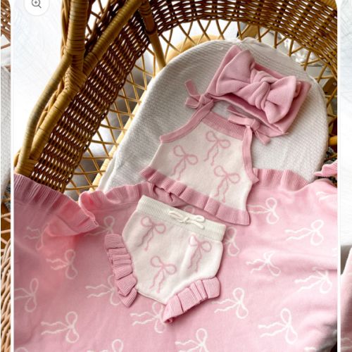 Little Bow Set - Milk & Fairy Floss