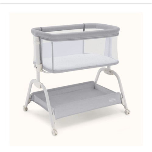 HARPPA Cuddly Lite | 2-in-1 Baby Bassinet & Bedside Sleeper for Newborns with Anti-Reflux Mattress | Adjustable Height, Attaches to Bed, CPSC Certified, Tool-Free Setup & Portable Wheels | Safe Co-Sleeping, Compact Design for Small Spaces, Ideal for Newbo