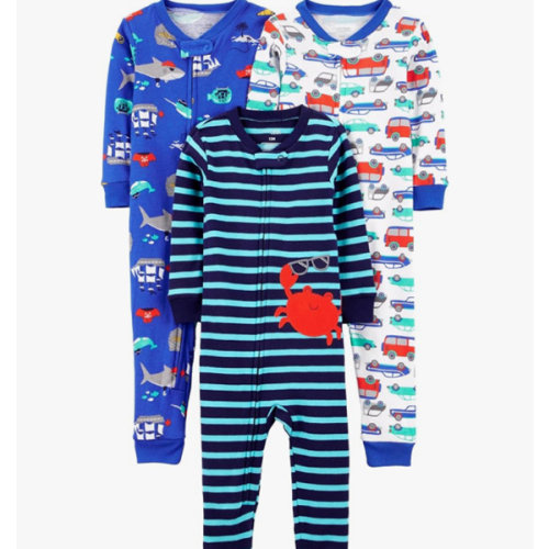 Simple Joys by Carter's Babys' 3 pack Snug Fit Footless Cotton Pajamas
