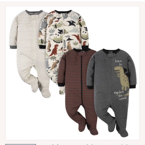 4-Pack Baby Boys Dino Sleep 'N Plays – Gerber Childrenswear
